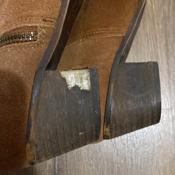 Genuine Suede Aldo Brown Zip Up Ankle Boot size 6.5 - Picture 4 of 6